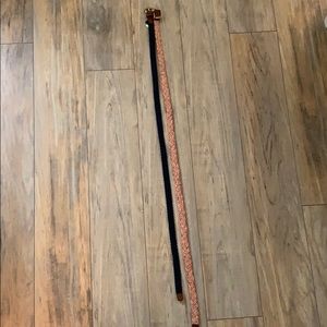 2 skinny JCrew belts